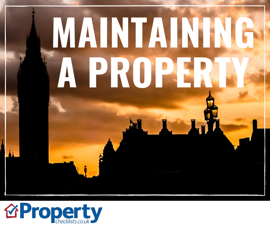 Maintaining a property checklist